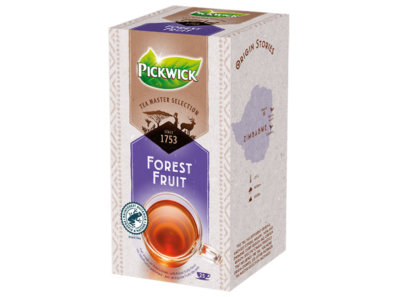 Pickwick Tea Master Selection Forest Fruit - černý čaj s ovocem, 25 x 1,75g x 4 - right