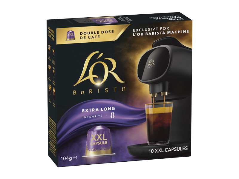 L’OR BARISTA EXTRA LONG XXL KAPSLE - left