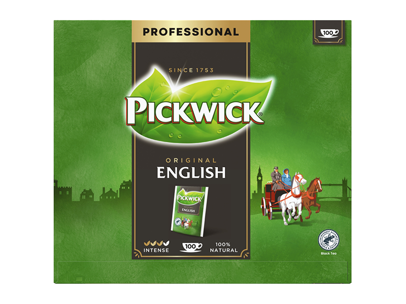 Pickwick English - černý čaj, 100 x 2g x 6 - front
