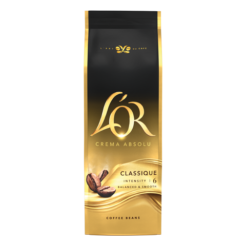 L'OR CREMA CLASSIQUE ABSOLU - ZRNKOVÁ KÁVA, 4 X 500 G X 1