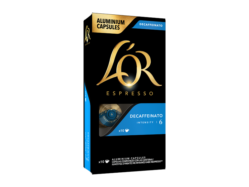 L'OR Espresso bezkofeinová 6 - kapsle pro Nespresso®*, 10 x 10 ks - left