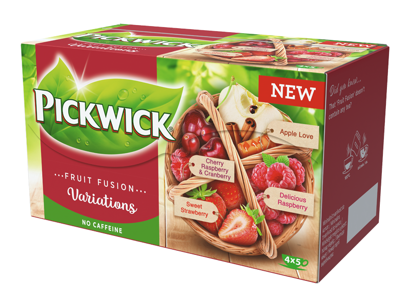 Pickwick Fruit Fusion Variace s jahodou 20 x 2g - right
