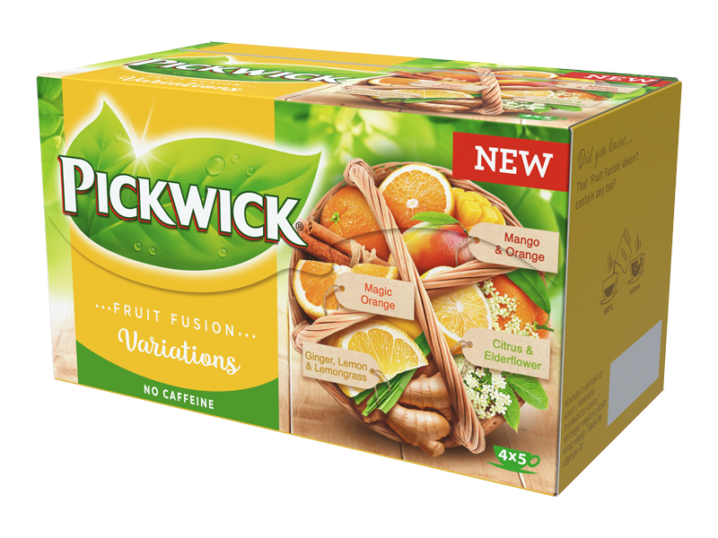 Pickwick Fruit Fusion Variace s pomerančem 20 x 2g - right
