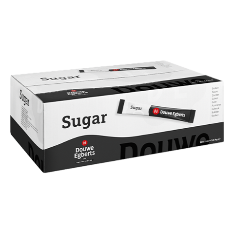 DOUWE EGBERTS BÍLÝ CUKR - JEDNOPORCOVÝ, 900 X 4 G X 1