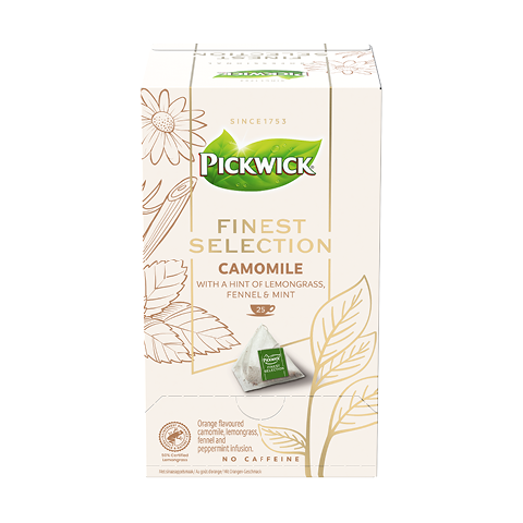 PICKWICK FINEST SELECTION CAMOMILE - BYLINNÝ ČAJ, 25 X 1,5G X 4