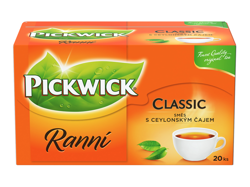 Pickwick Ranní - černý čaj, 25 x 1,75g x 12 - front