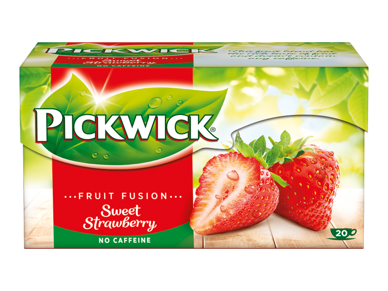 Pickwick Fruit Fusion Jahoda - ovocný čaj, 20 x 2g x 12 - front