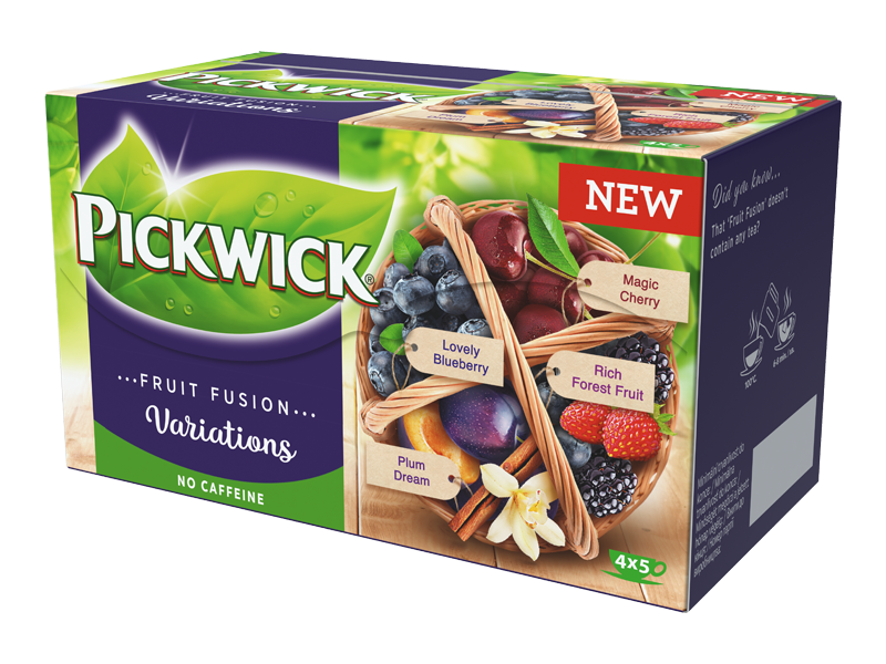 Pickwick Fruit Fusion Variace s třešní 20 x 1,9g - right