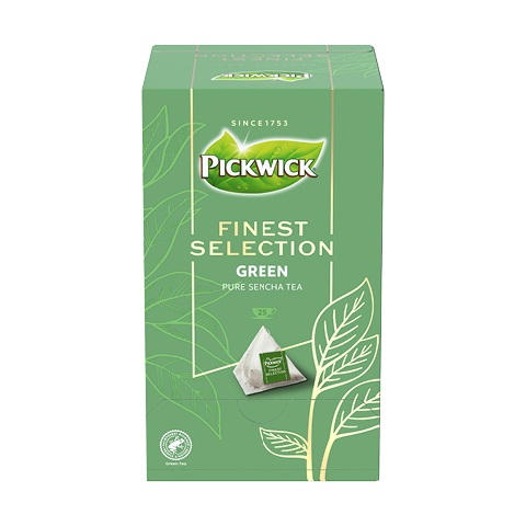 PICKWICK FINEST SELECTION GREEN - ZELENÝ ČAJ, 25 X 2G X 4
