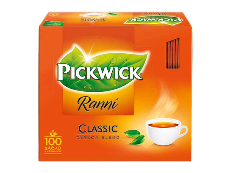 Pickwick Ranní - černý čaj, 100 x 1,75g x 6 - front