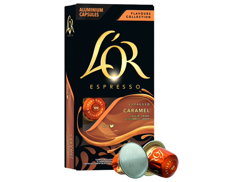 L'OR Espresso caramel - kapsle pro Nespresso®*, 10 x 10 ks - left