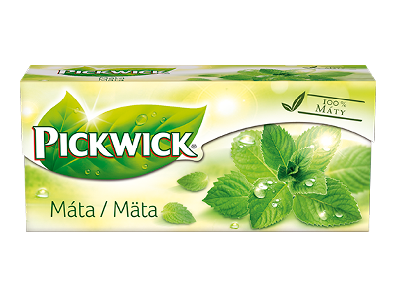 Pickwick Mátový čaj, bylinný čaj, 20 x 1,5g x 4 - front