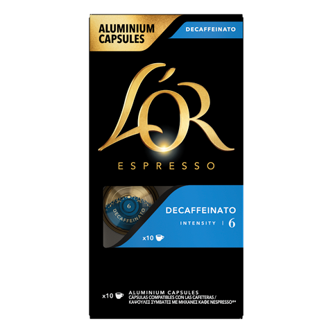 L'OR ESPRESSO BEZKOFEINOVÁ -  KAPSLE PRO NESPRESSO®* ORIGINAL, 10 X 10 KS