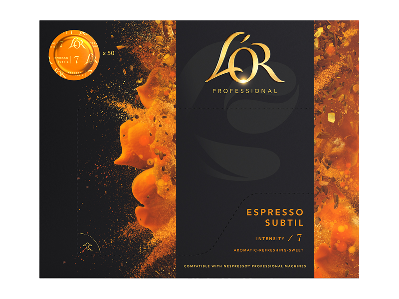 L'OR Suprême Espresso Subtil 7 - kávové disky pro Nespresso®* Pro, 50 ks x 6 - front