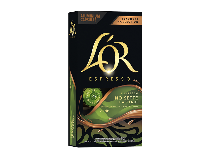 L'OR ESPRESSO HAZELNUT - left