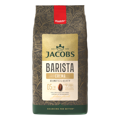 JACOBS BARISTA CREMA - ZRNKOVÁ KÁVA, 4 X 1 KG X 1