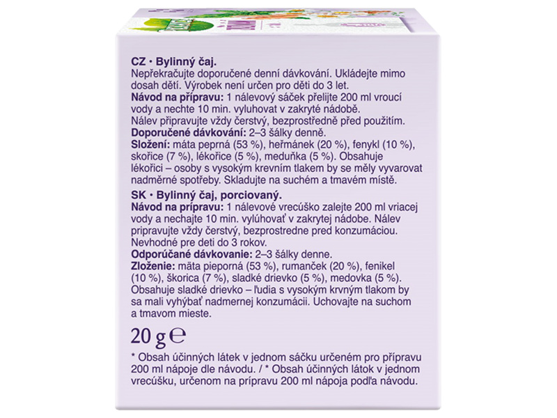 Pickwick Funkční Průdušky - 20 x 2g x 16 - back
