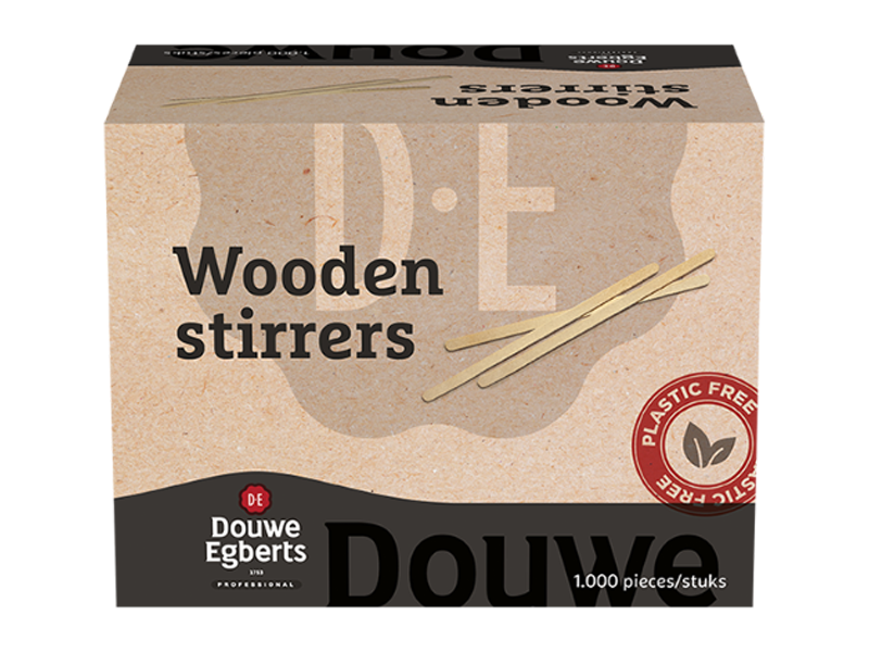 Douwe Egberts Dřevěná Míchátka - 1000 ks x 1 - front