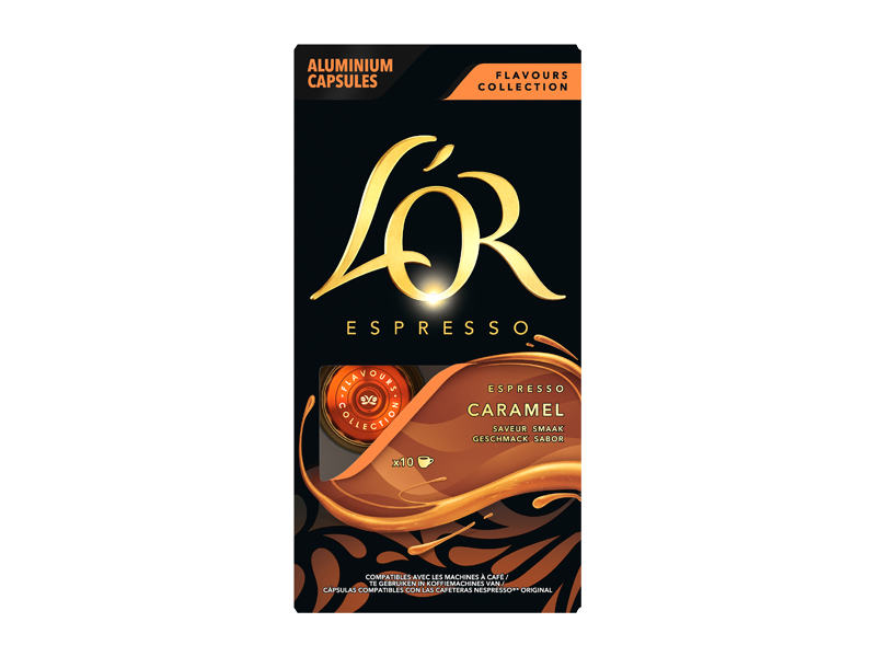 L'OR Espresso caramel - kapsle pro Nespresso®*, 10 x 10 ks - front