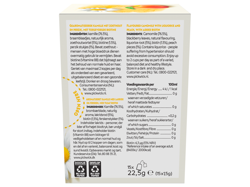Pickwick Super Blends Shine -15 x 1,5g x 4 - back