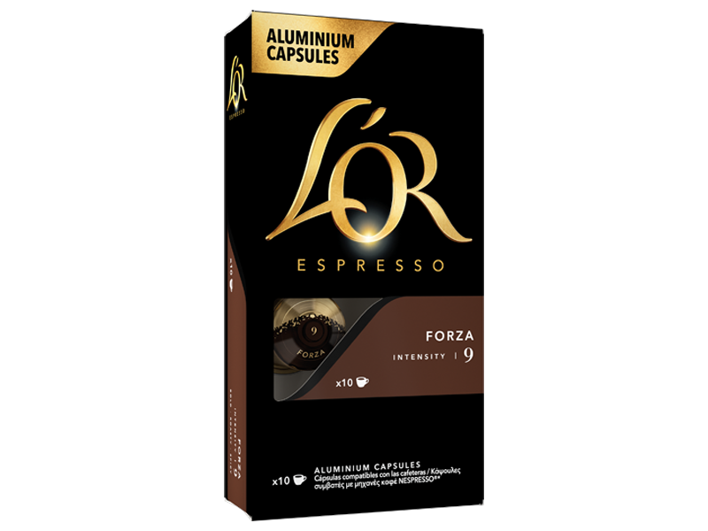L'OR Espresso Forza - kapsle pro Nespresso®*, 10 x 10 ks - left
