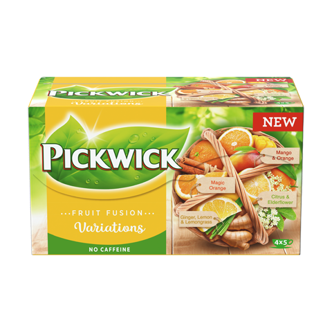 PICKWICK FRUIT FUSION VARIACE S POMERANČEM - OVOCNÝ ČAJ, 20 X 2G X 12