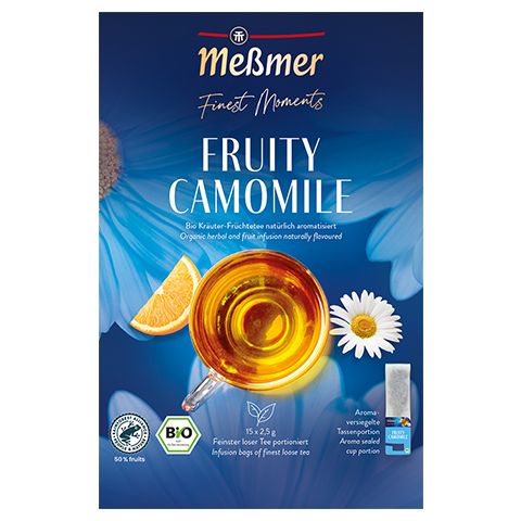 MEßMER FINEST MOMENTS, FRUITY CAMOMILE - BYLINNÝ ČAJ, 15 X 2,5 G X 5