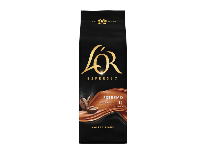 L'OR Espresso Estremo -zrnková káva, 4 x 500 g x 1 - front