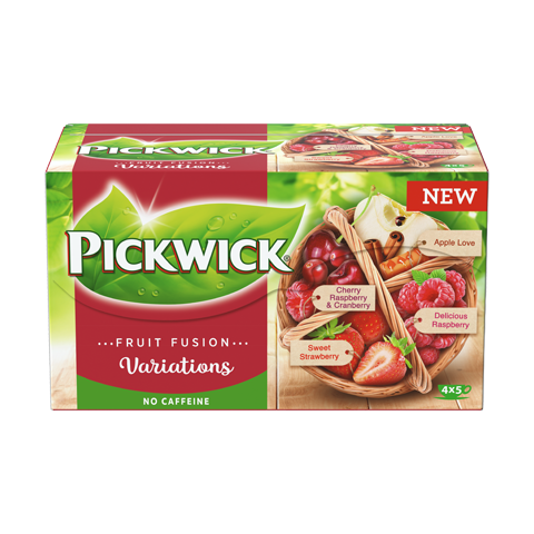 PICKWICK FRUIT FUSION VARIACE S TŘEŠNÍ - OVOCNÝ ČAJ, 20 X 2G X 12
