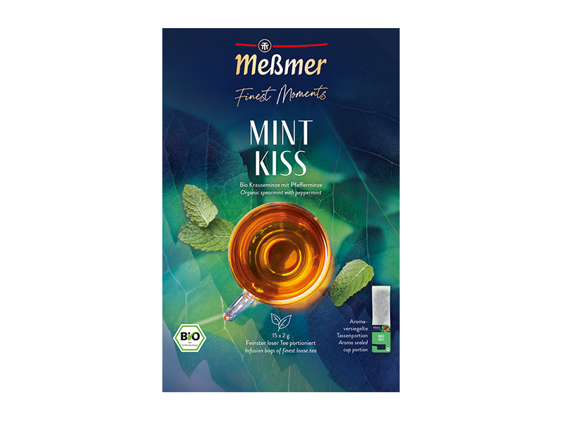 Meßmer Finest Moments, Mint Kiss - bylinný čaj, 15 x 2g x 5 - front