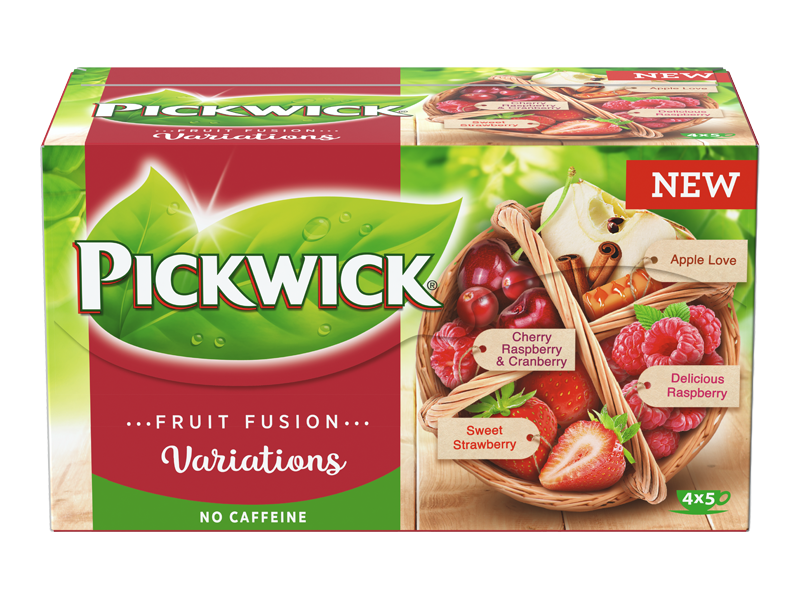 Pickwick Fruit Fusion Variace s jahodou 20 x 2g - Front