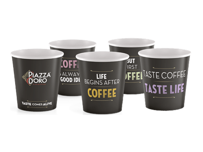 Piazza D'Oro papírový kelímek - 250 ml, 16 x 100 ks x 1 -group