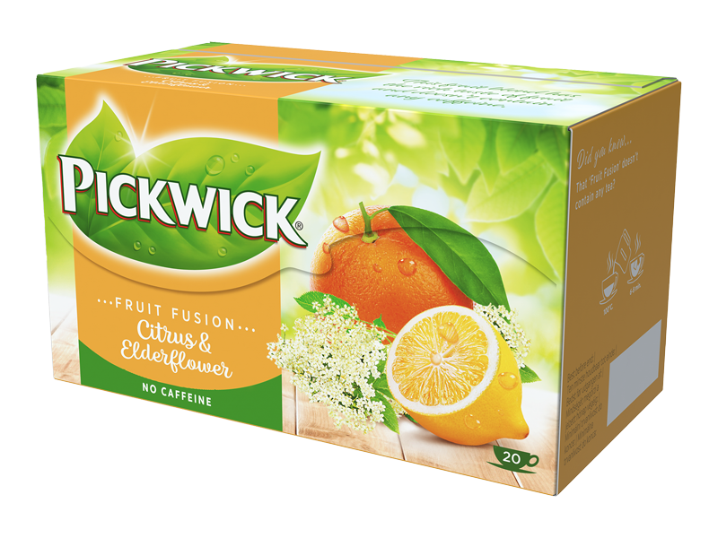 Pickwick Fruit Fusion Citrusy s bezovým květem - ovocný čaj, 20 x 2g x 12 - right