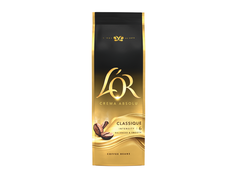 L'OR Crema Classique Absolu - zrnková káva, 4 x 500 g x 1 - front