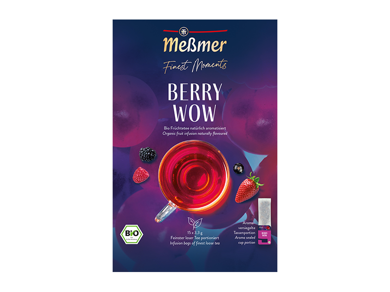 Meßmer Finest Moments, Berry Wow - ovocný čaj, 15 x 3,3g x 5 - front