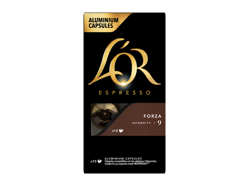 L'OR Espresso Forza - kapsle pro Nespresso®*, 10 x 10 ks - front