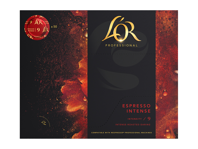 L'OR Suprême Espresso Intense 9 - kávové disky pro Nespresso®* Pro, 50 ks x 6 - front