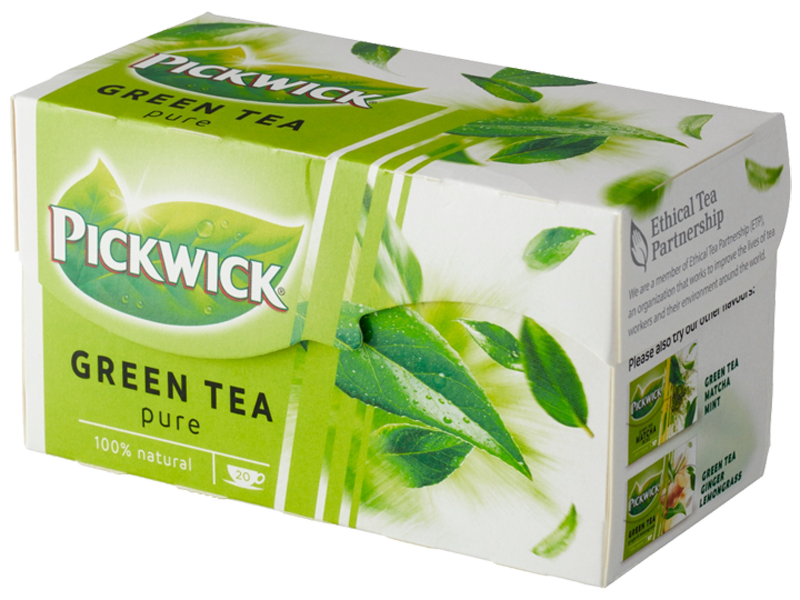 Pickwick Zelený čaj - 20 x 2g x 12 - right