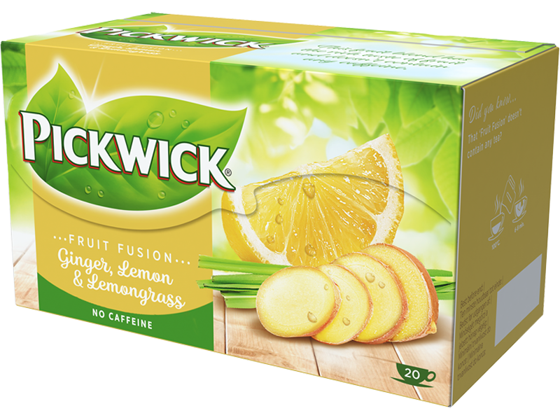 Pickwick Fruit Fusion Zázvor s citronem a citronovou trávou - ovocný čaj, 20 x 2g x 12 - right
