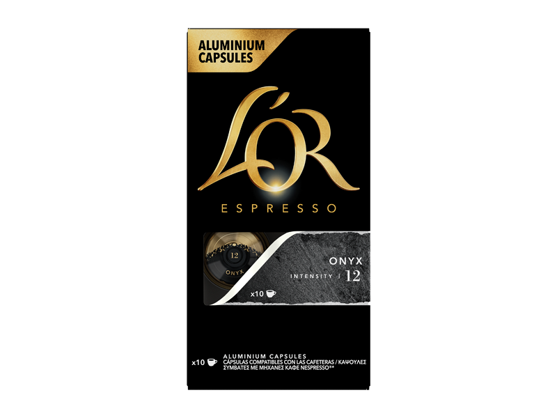L'OR Espresso Onyx 12 - kapsle pro Nespresso ®*, 10 x 10 ks - front