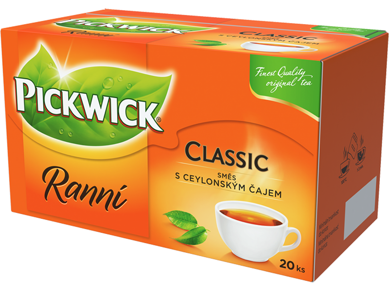 Pickwick Ranní - černý čaj, 20 x 1,75g x 12 - right