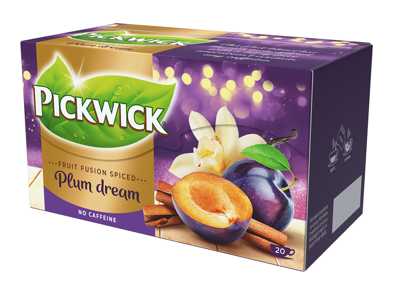 Pickwick Fruit Fusion Spiced Plum dream - ovocný čaj, 20 x 2 g x 12 -right