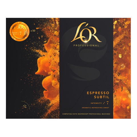 L'OR SUPRÊME ESPRESSO SUBTIL 7 - KÁVOVÉ DISKY PRO NESPRESSO®* PRO, 50 KS X 6
