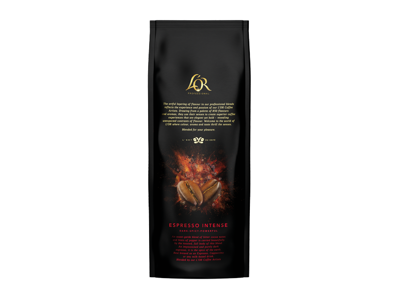 L'OR Espresso Intense -zrnková káva, 6 x 1 kg x 1 - back