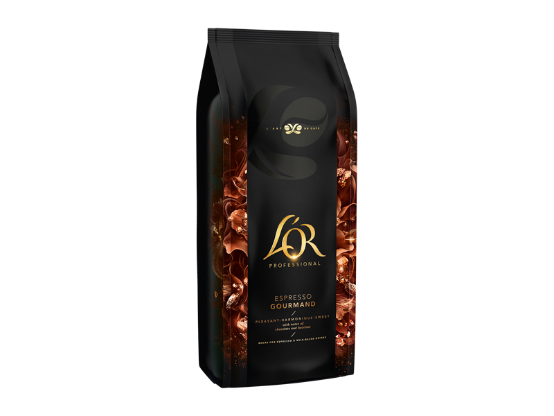 L'OR Espresso Gourmand -zrnková káva, 6 x 1 kg x 1 - left