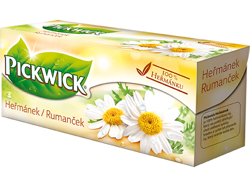 Pickwick Heřmánkový čaj - bylinný čaj, 20 x 1,5g x 4 - right