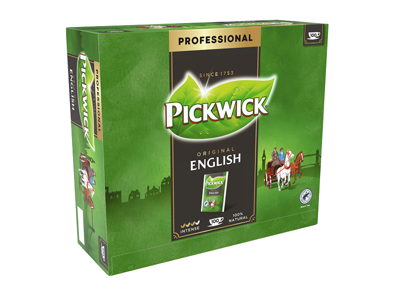 Pickwick English - černý čaj, 100 x 2g x 6 - left
