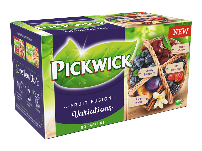 Pickwick Fruit Fusion Variace s třešní 20 x 1,9g - Left