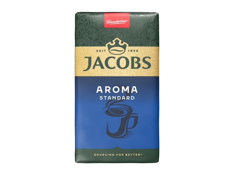 JACOBS AROMA STANDARD - mletá káva, 12 x 250 g x 1 - front
