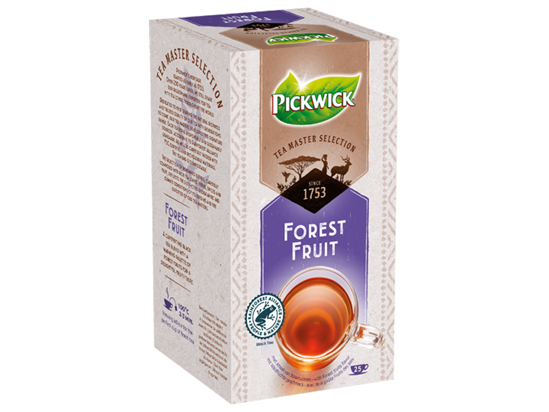 Pickwick Tea Master Selection Forest Fruit - černý čaj s ovocem, 25 x 1,75g x 4 - left